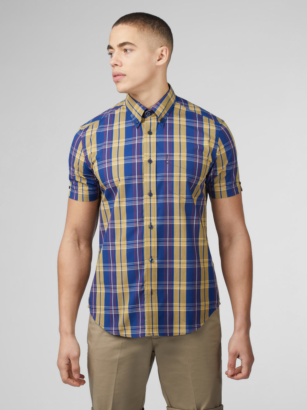 Chemises Ben Sherman Signature Irregular Check Bleu | CTG-32716386